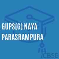 Gups(G) Naya Parasrampura Middle School Logo