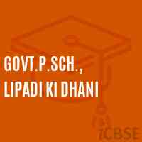 Govt.P.Sch., Lipadi Ki Dhani Primary School Logo