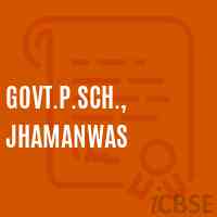 Govt.P.Sch., Jhamanwas Primary School Logo