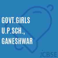 Govt.Girls U.P.Sch., Ganeshwar Middle School Logo