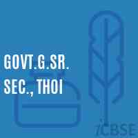 Govt.G.Sr. Sec., Thoi High School Logo