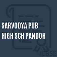Sarvodya Pub High Sch Pandoh Senior Secondary School Logo