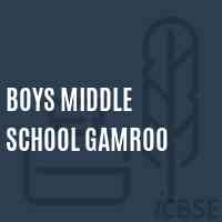 Boys Middle School Gamroo Logo