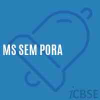 Ms Sem Pora Middle School Logo