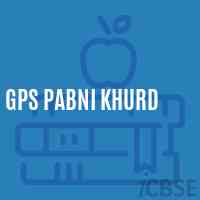 Gps Pabni Khurd Primary School Logo