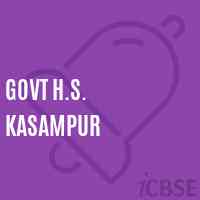 Govt H.S. Kasampur Secondary School Logo