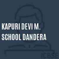 Kapuri Devi M. School Dandera Logo