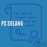 Ps Solang Primary School Logo