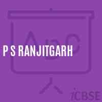 P S Ranjitgarh Primary School Logo