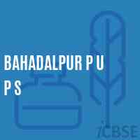 Bahadalpur P U P S Middle School Logo