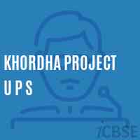 Khordha Project U P S Middle School Logo