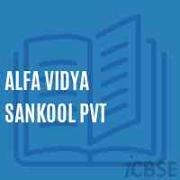 Alfa Vidya Sankool Pvt Senior Secondary School Logo