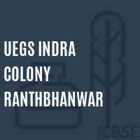 Uegs Indra Colony Ranthbhanwar Primary School Logo