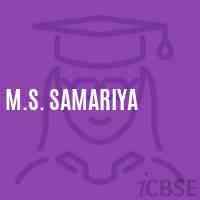 M.S. Samariya Middle School Logo
