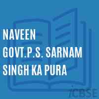 Naveen Govt.P.S. Sarnam Singh Ka Pura Primary School Logo