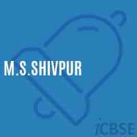 M.S.Shivpur Middle School Logo
