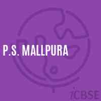 P.S. Mallpura Primary School Logo