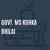 Govt. Ms Kohka Bhilai Middle School Logo
