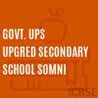 Govt. Ups Upgred Secondary School Somni Logo