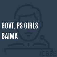 Govt. Ps Girls Baima Primary School Logo