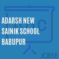 Adarsh New Sainik School Babupur Logo
