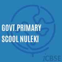 Govt.Primary Scool Nuleki Primary School Logo