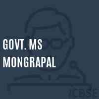 Govt. Ms Mongrapal Secondary School Logo