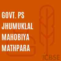 Govt. Ps Jhumuklal Mahobiya Mathpara Primary School Logo