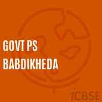 Govt Ps Babdikheda Primary School Logo