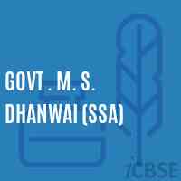Govt . M. S. Dhanwai (Ssa) Middle School Logo