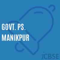 Govt. Ps. Manikpur Primary School Logo