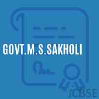 Govt.M.S.Sakholi Middle School Logo