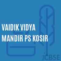 Vaidik Vidya Mandir Ps Kosir Middle School Logo