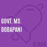 Govt. Ms. Dodapani Middle School Logo