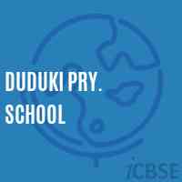 Duduki Pry. School Logo