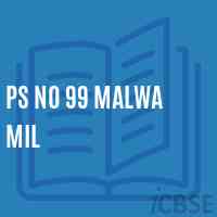 Ps No 99 Malwa Mil Primary School Logo