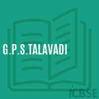 G.P.S.Talavadi Primary School Logo