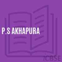 P.S Akhapura Primary School Logo