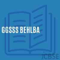 Ggsss Behlba High School Logo