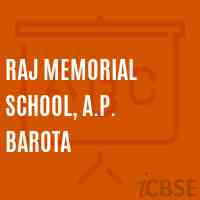 Raj Memorial School, A.P. Barota Logo