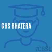 Ghs Bhatera Secondary School Logo