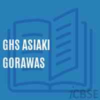 Ghs Asiaki Gorawas Secondary School Logo