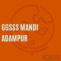 Ggsss Mandi Adampur High School Logo