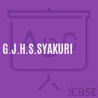 G.J.H.S.Syakuri Secondary School Logo