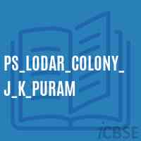 Ps_Lodar_Colony_J_K_Puram Primary School Logo