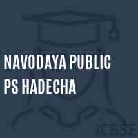 Navodaya Public Ps Hadecha Primary School Logo