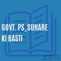 Govt. Ps_Suhare Ki Basti Primary School Logo
