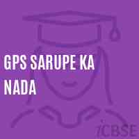 Gps Sarupe Ka Nada Primary School Logo