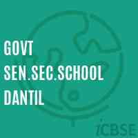 Govt Sen.Sec.School Dantil Logo