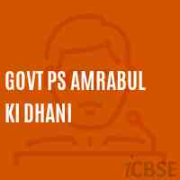 Govt Ps Amrabul Ki Dhani Primary School Logo